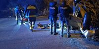 L’AQUILA: AUTO SI RIBALTA NELLA NOTTE, GIOVANE RICOVERATO IN GRAVI CONDIZIONI